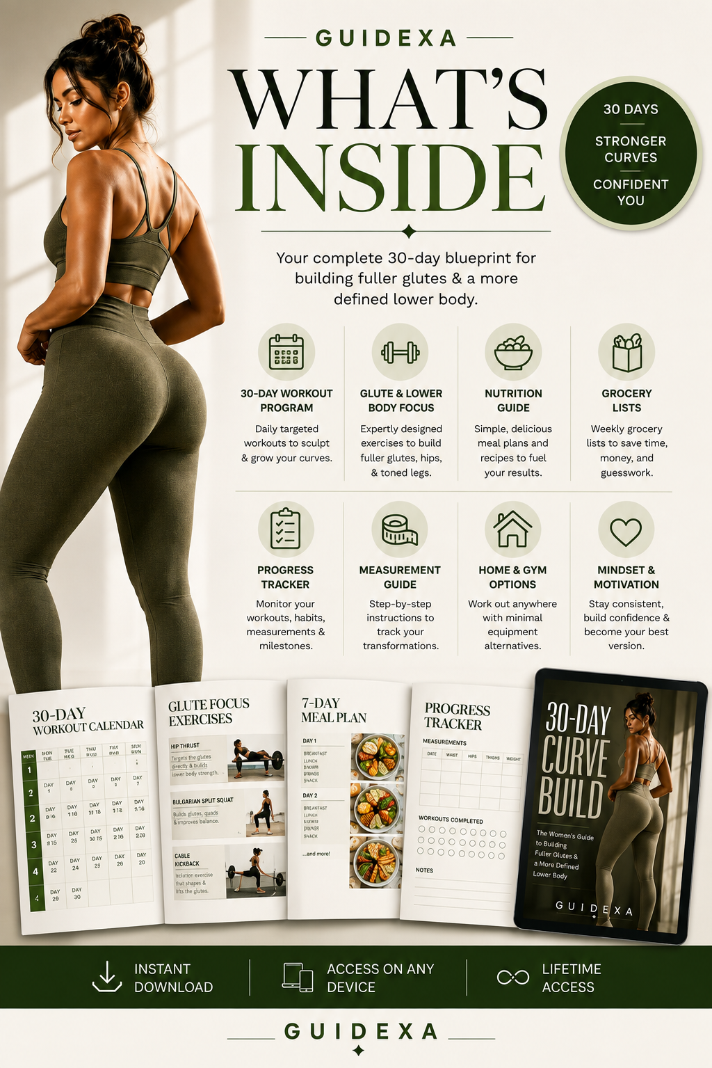 30-Day Curve Build: The Glute & Lower-Body Transformation Guide